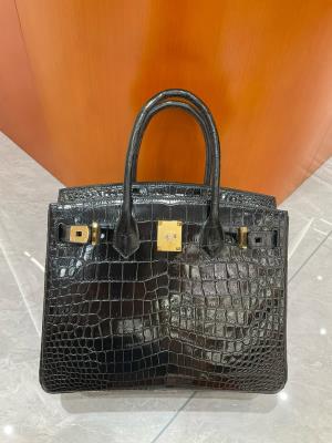 wholesale quality hermes birkin 30 shinny niloticus crocodile 89 noir ghw